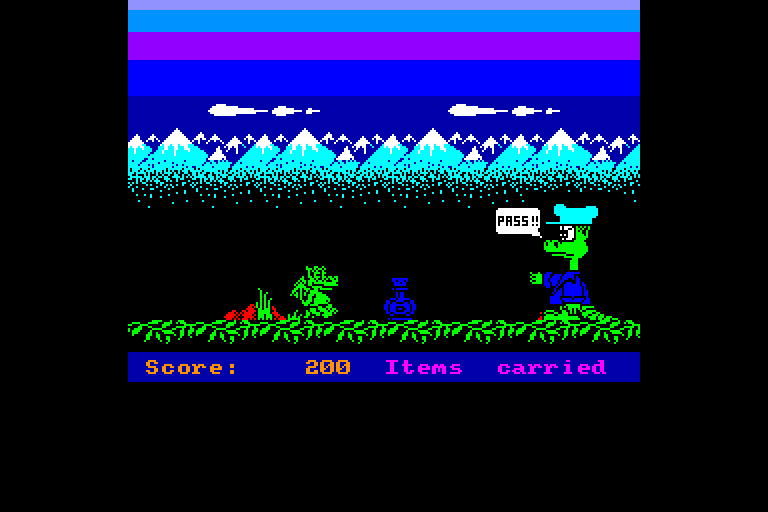 screenshot of the Amstrad CPC game Little Puff in Dragonland by GameBase CPC