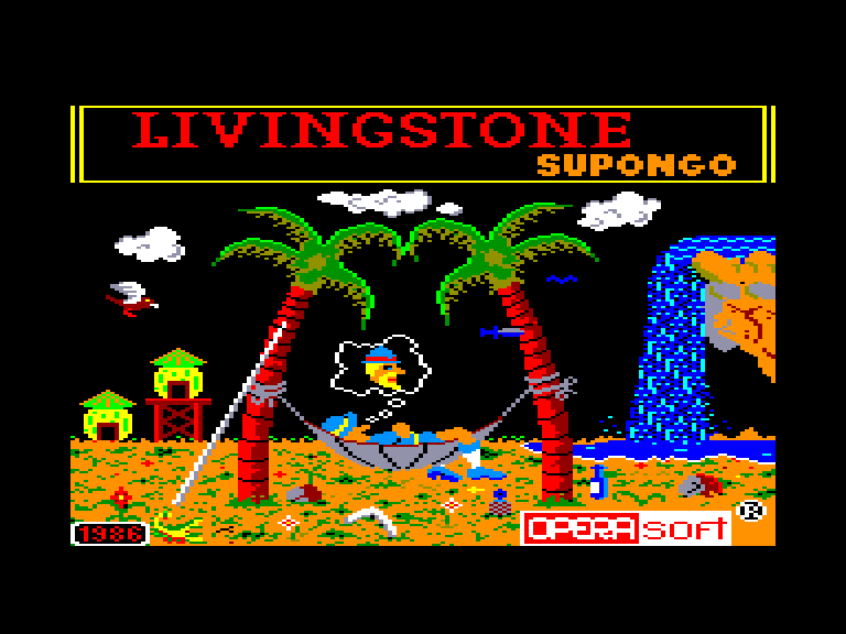 screenshot of the Amstrad CPC game Livingstone Supongo by GameBase CPC