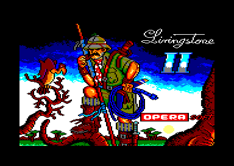 screenshot of the Amstrad CPC game Livingstone Supongo II by GameBase CPC