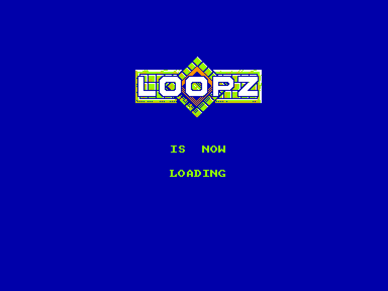 screenshot of the Amstrad CPC game Loopz by GameBase CPC