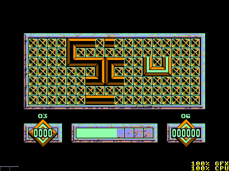 screenshot of the Amstrad CPC game Loopz by GameBase CPC