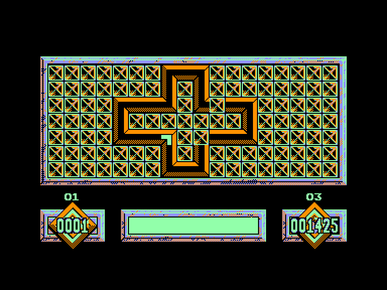 screenshot of the Amstrad CPC game Loopz by GameBase CPC