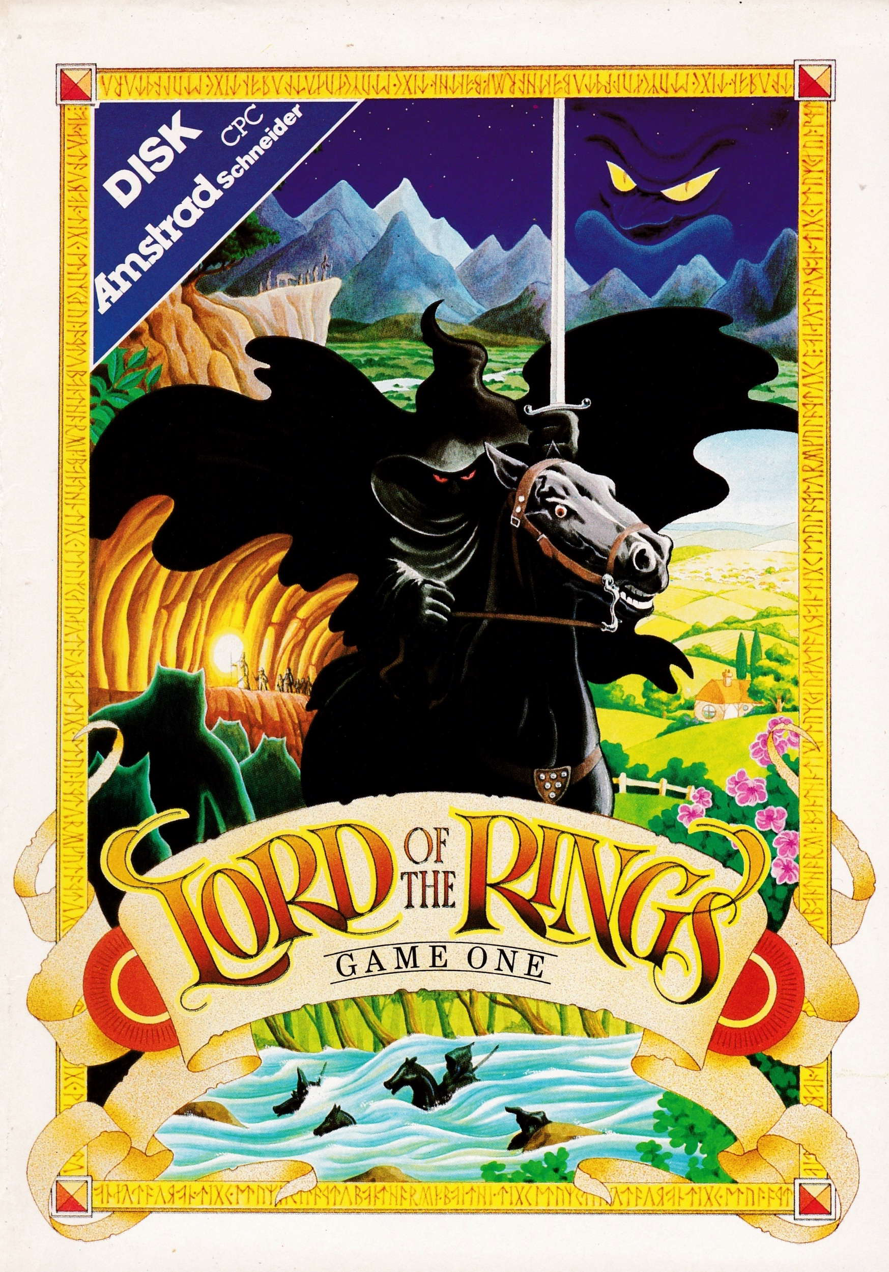 screenshot of the Amstrad CPC game Lord of the rings - game one by GameBase CPC