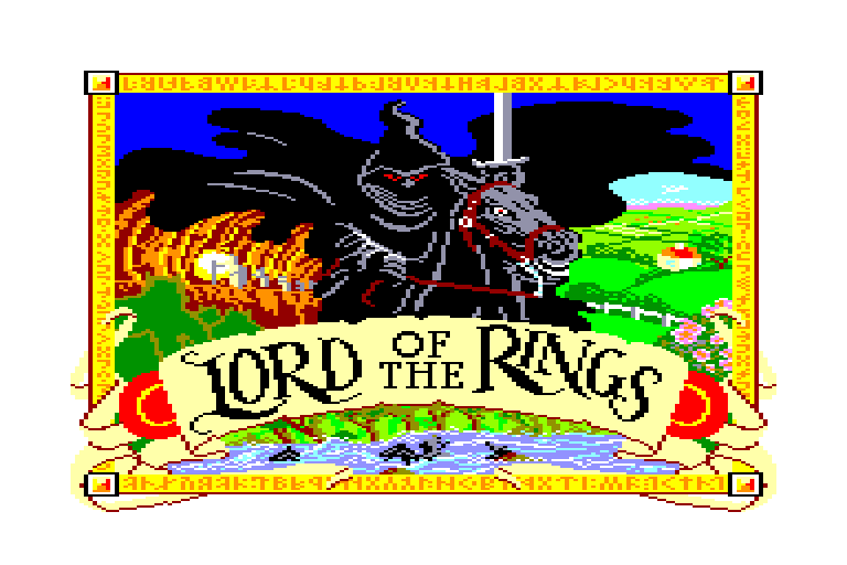 screenshot of the Amstrad CPC game Lord of the rings - game one by GameBase CPC