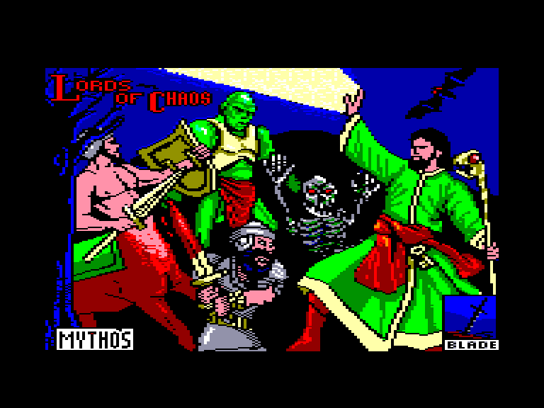 screenshot of the Amstrad CPC game Lords of Chaos by GameBase CPC