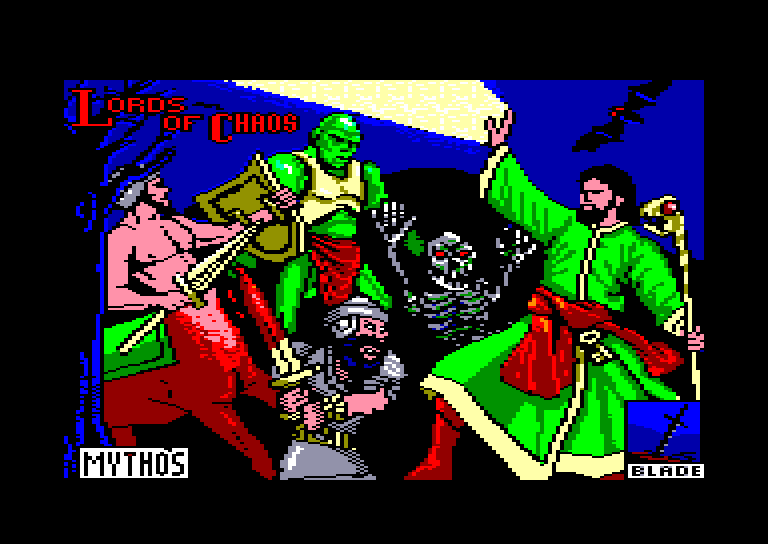 screenshot of the Amstrad CPC game Lords of Chaos - Expansion Kit One by GameBase CPC