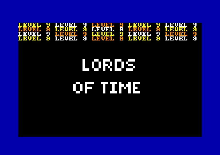 screenshot of the Amstrad CPC game Lords of Time by GameBase CPC