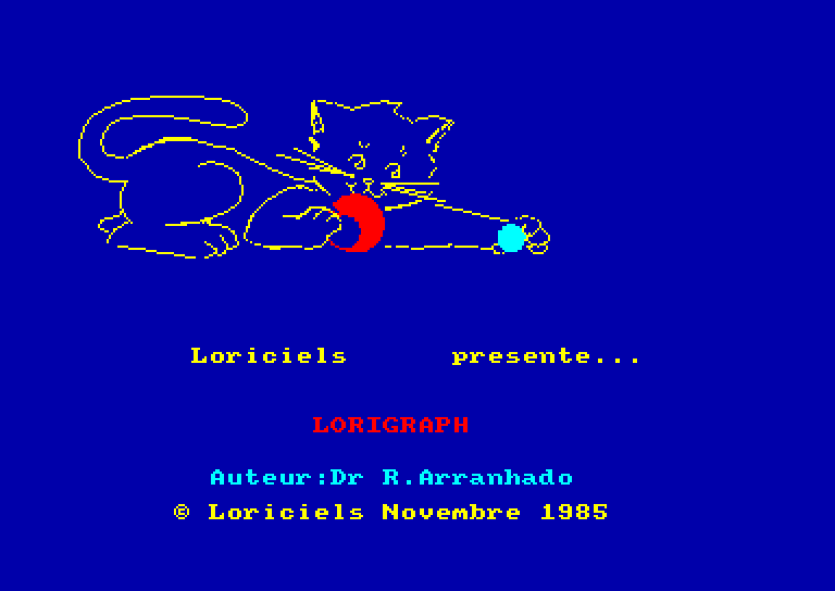 screenshot of the Amstrad CPC game Lorigraph by GameBase CPC