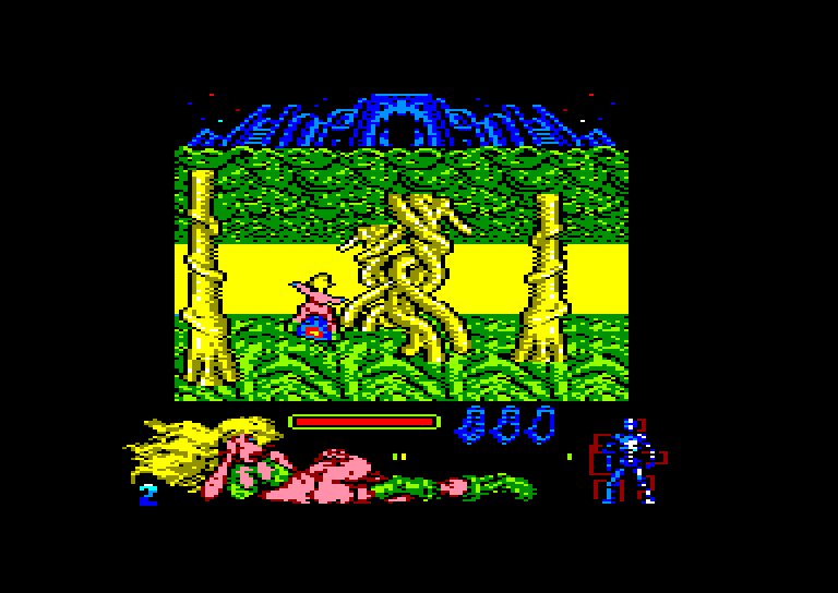 screenshot of the Amstrad CPC game Lorna by GameBase CPC