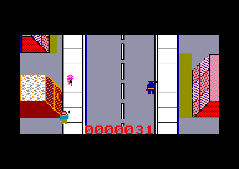 screenshot of the Amstrad CPC game Los Angeles SWAT by GameBase CPC