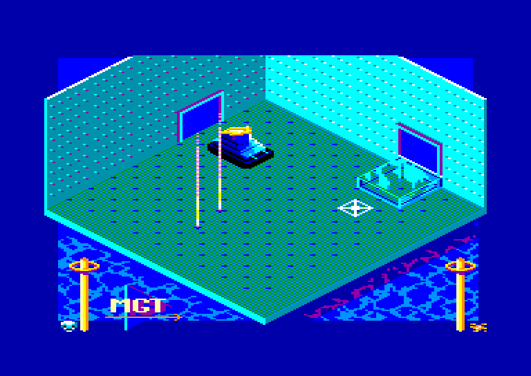 screenshot of the Amstrad CPC game M.G.T. - Magnetik Tank by GameBase CPC