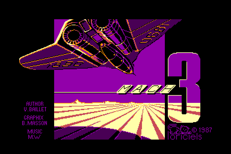 screenshot of the Amstrad CPC game Mach 3 by GameBase CPC