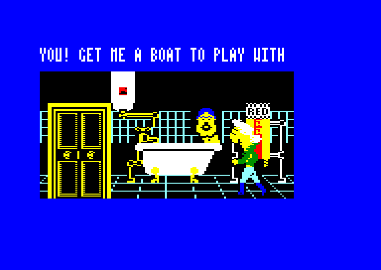 screenshot of the Amstrad CPC game Mad flunky by GameBase CPC