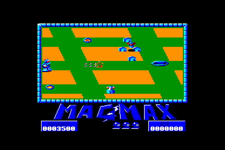 screenshot of the Amstrad CPC game Mag Max by GameBase CPC