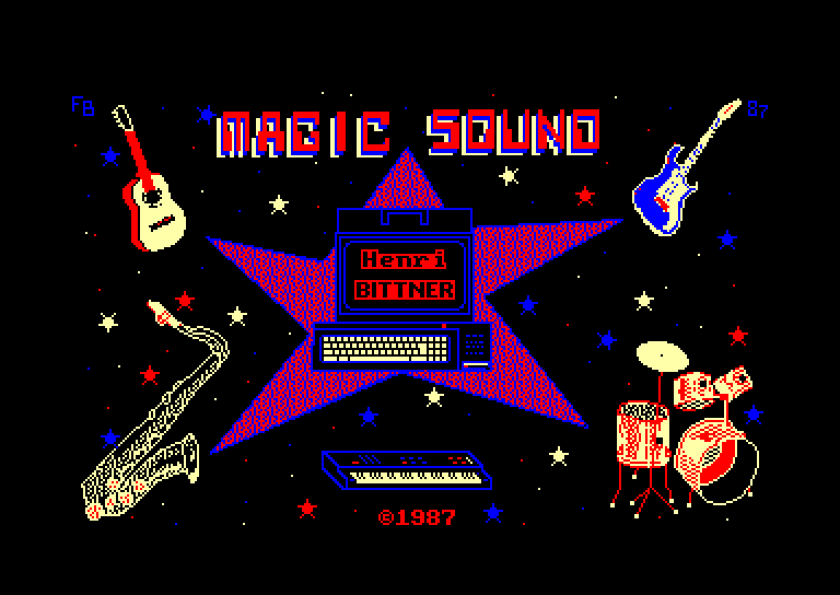 screenshot of the Amstrad CPC game Magic Sound by GameBase CPC