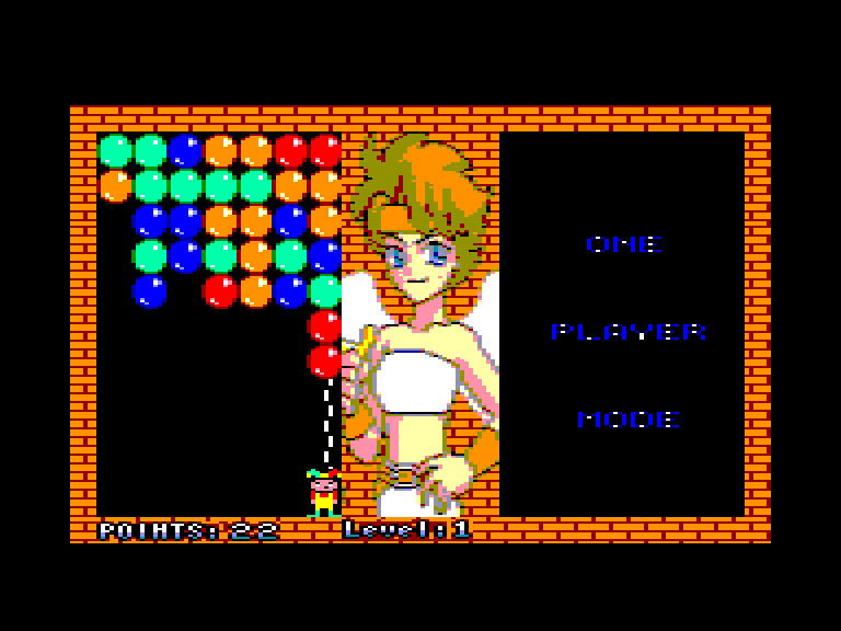 screenshot of the Amstrad CPC game Magical Drop by GameBase CPC