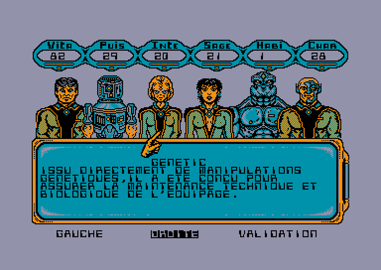 screenshot of the Amstrad CPC game Maitre Absolu (le) by GameBase CPC