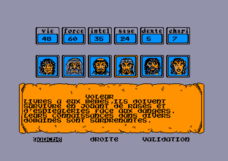 screenshot of the Amstrad CPC game Maitre des ames (le) by GameBase CPC