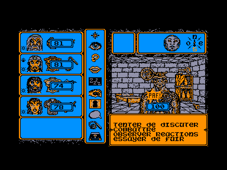 screenshot of the Amstrad CPC game Maitre des ames (le) by GameBase CPC