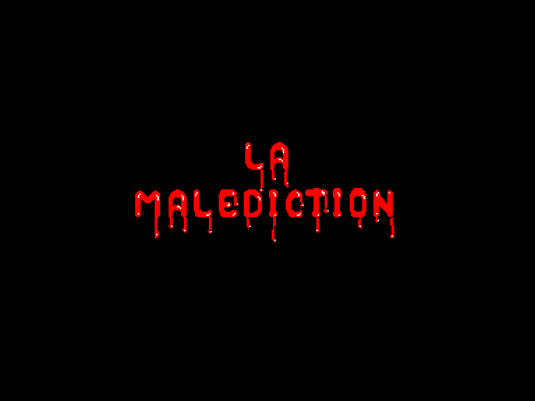 screenshot of the Amstrad CPC game Foret de la malediction (la) by GameBase CPC