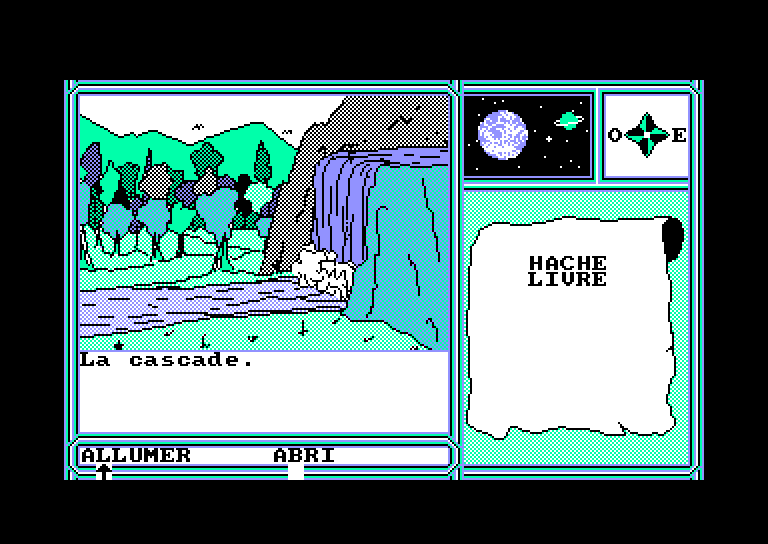 screenshot of the Amstrad CPC game Foret de la malediction (la) by GameBase CPC