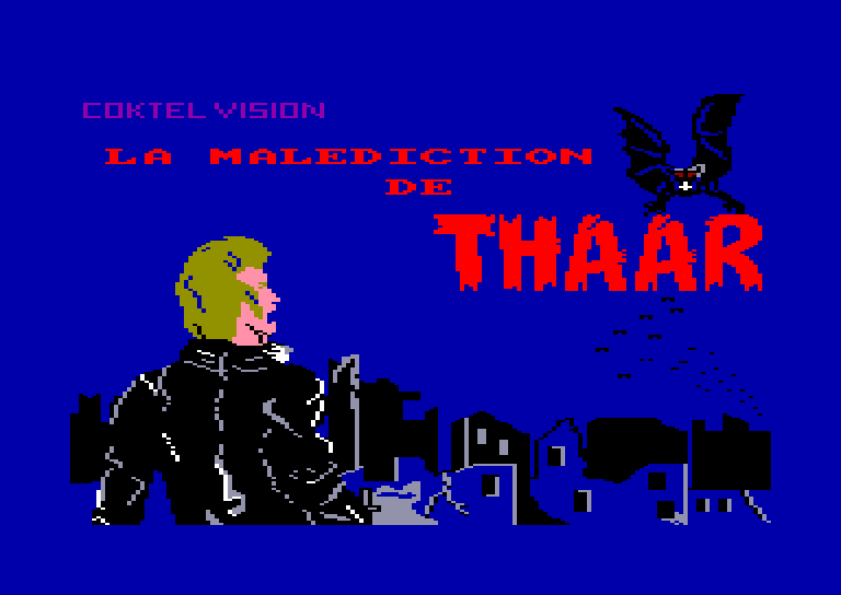 screenshot of the Amstrad CPC game Malediction de thaar by GameBase CPC