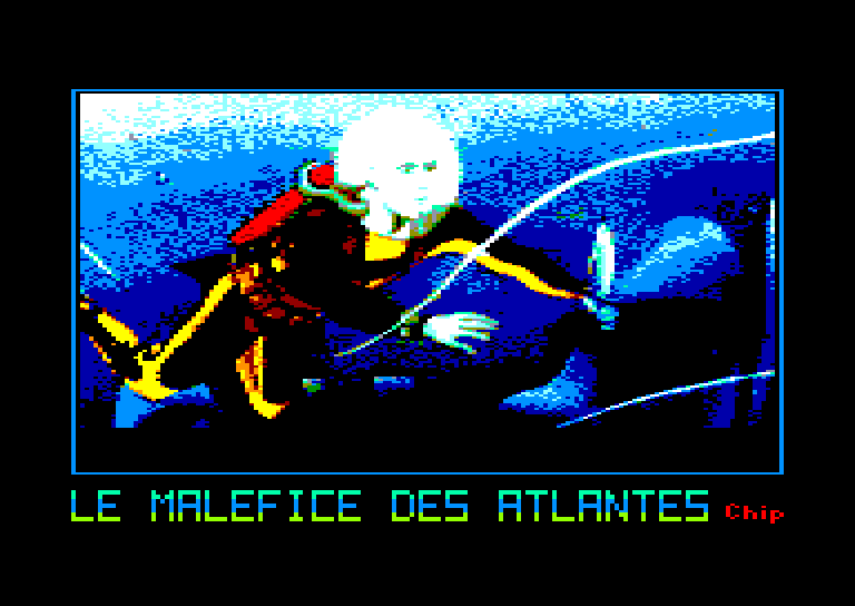 screenshot of the Amstrad CPC game Malefice des atlantes (le) by GameBase CPC