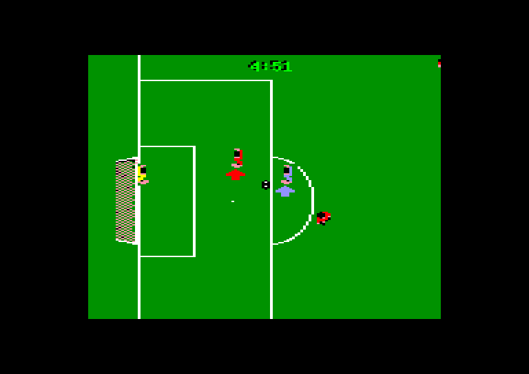 screenshot of the Amstrad CPC game Manchester united by GameBase CPC