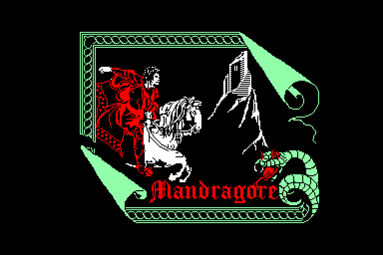 screenshot of the Amstrad CPC game Mandragore by GameBase CPC