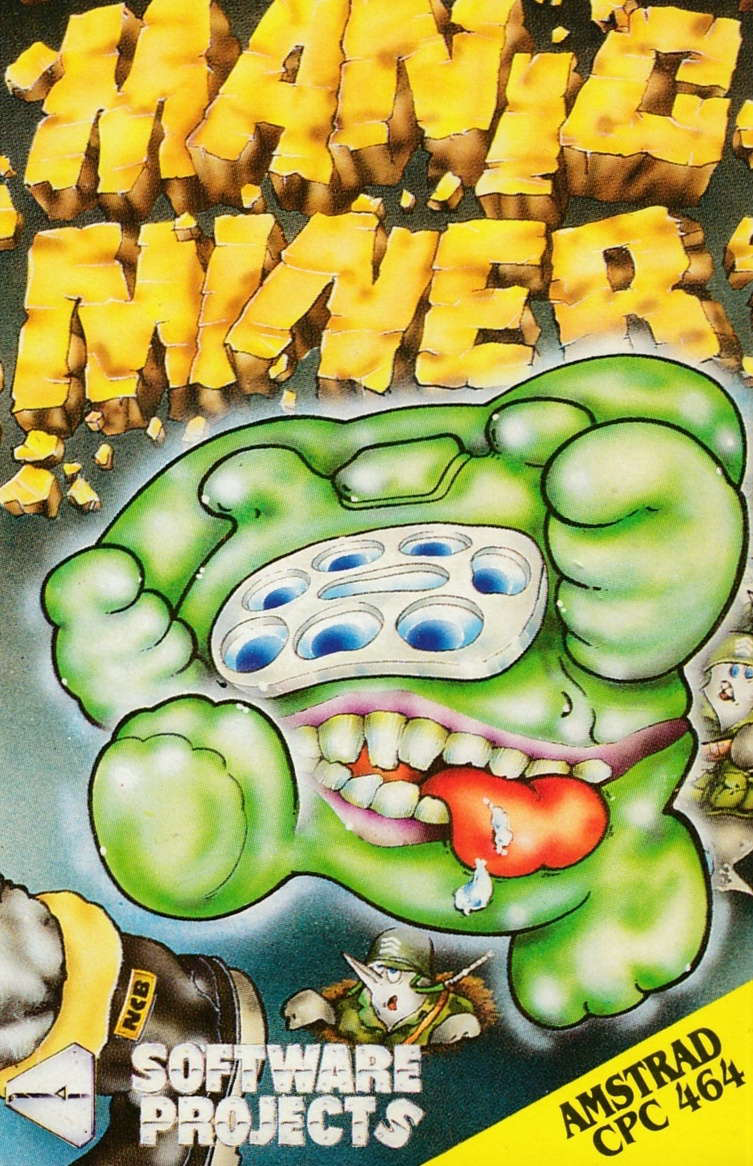 screenshot of the Amstrad CPC game Manic Miner by GameBase CPC