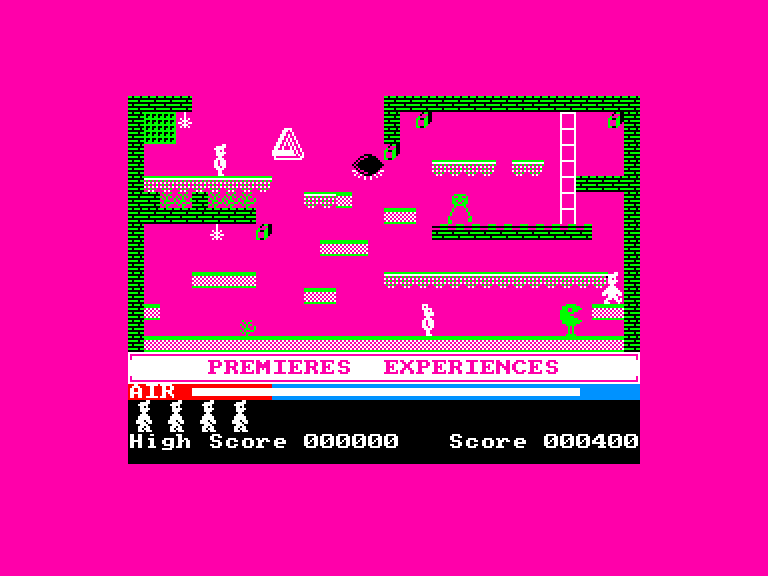 screenshot du jeu Amstrad CPC Manic miner 2