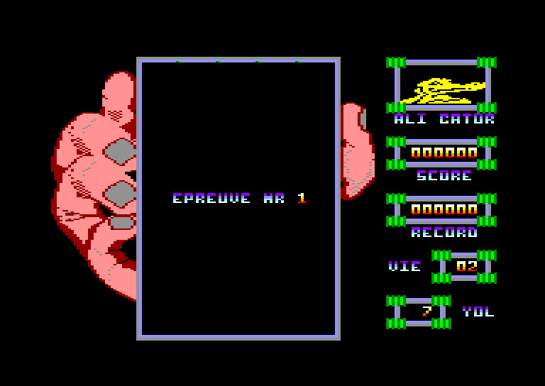 screenshot of the Amstrad CPC game Mano negra