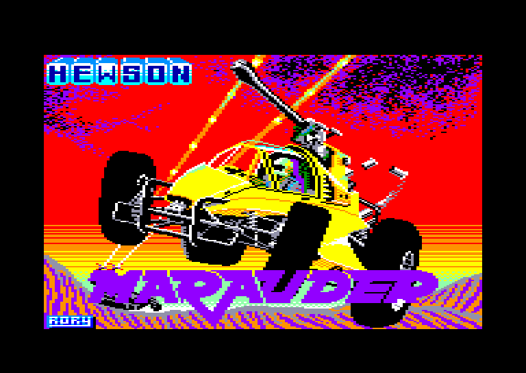 cran de chargement du jeu Amstrad CPC Marauder par Hewson