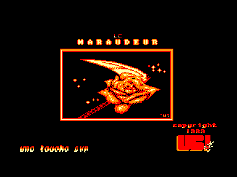 screenshot of the Amstrad CPC game Maraudeur (le) by GameBase CPC