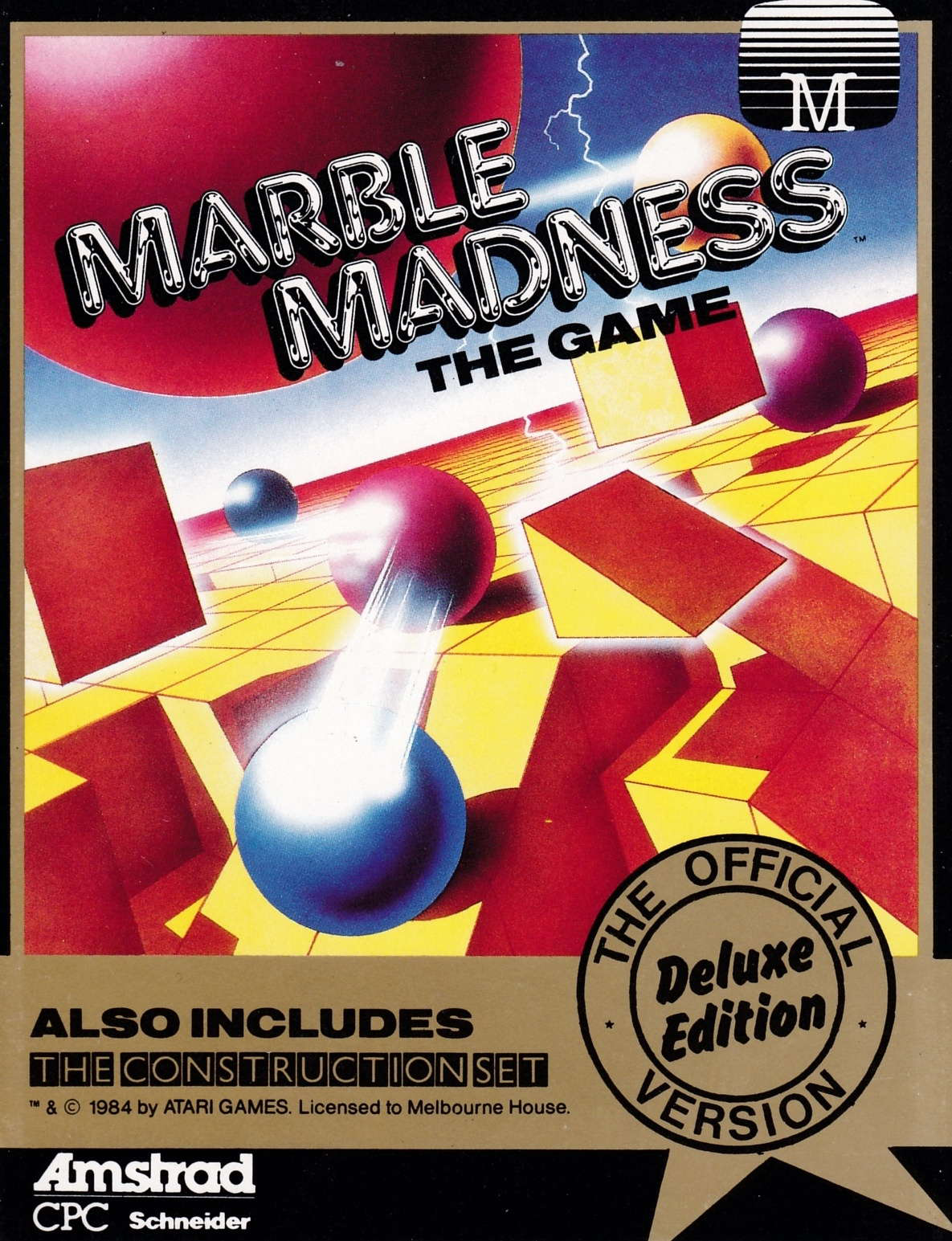 cover of the Amstrad CPC game Marble Madness Deluxe Edition  by GameBase CPC