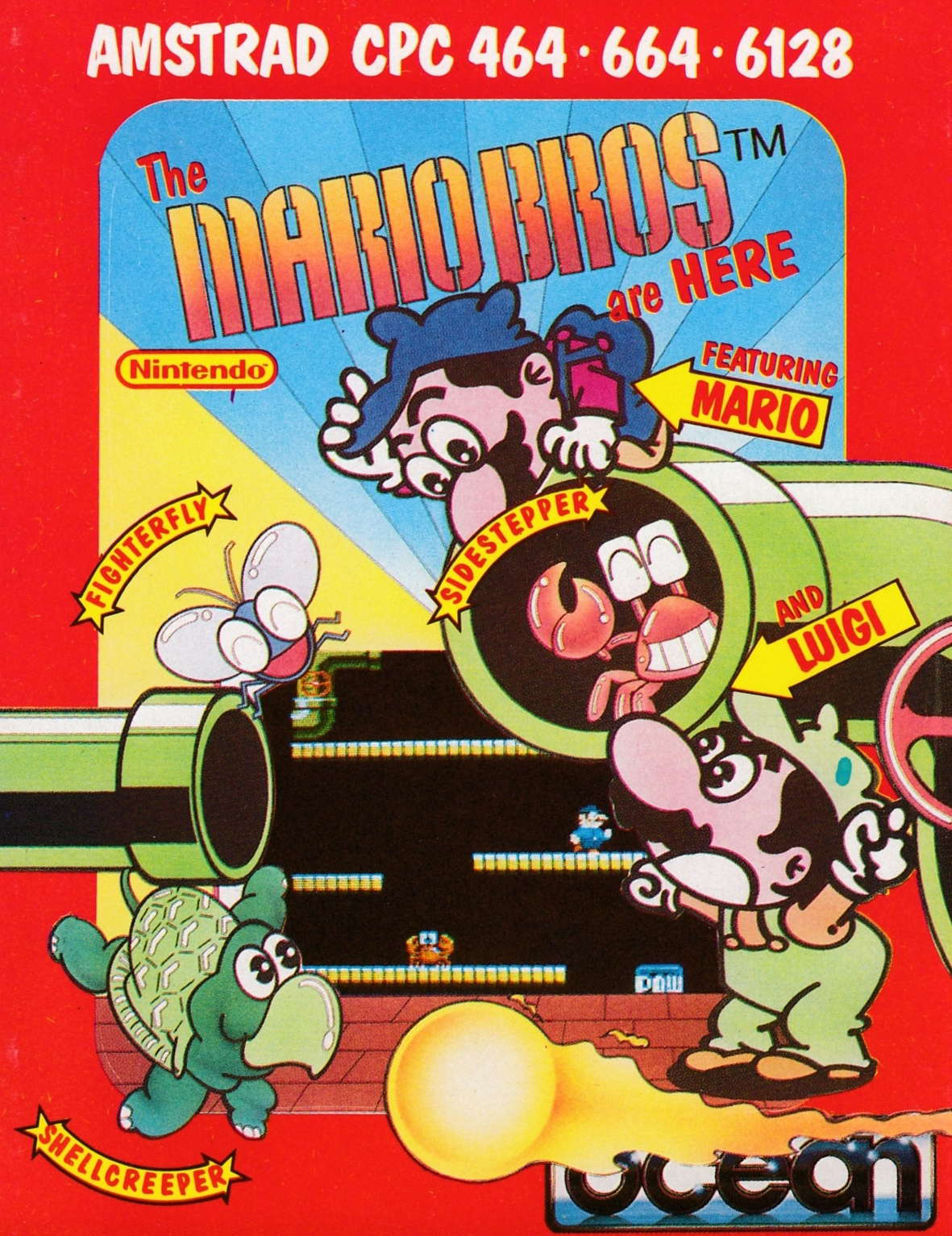 cover of the Amstrad CPC game Mario Bros  by GameBase CPC