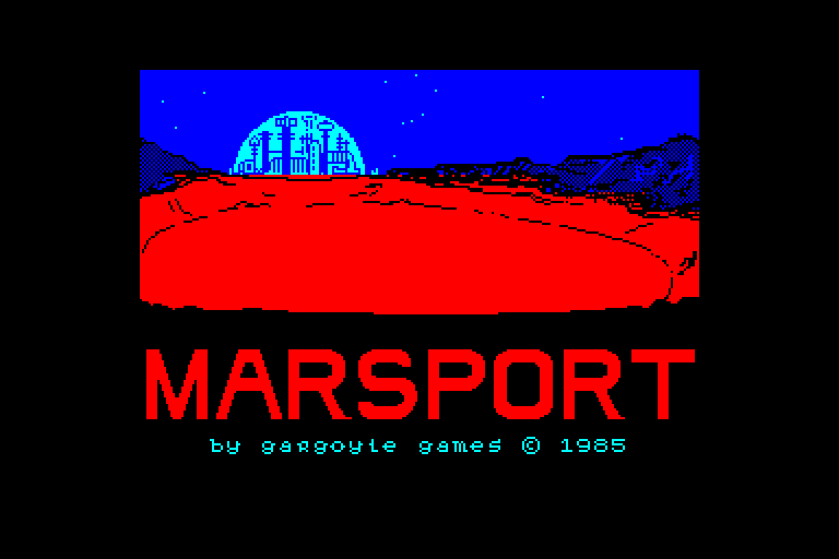 screenshot of the Amstrad CPC game Marsport by GameBase CPC