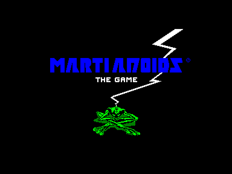screenshot of the Amstrad CPC game Martianoids by GameBase CPC