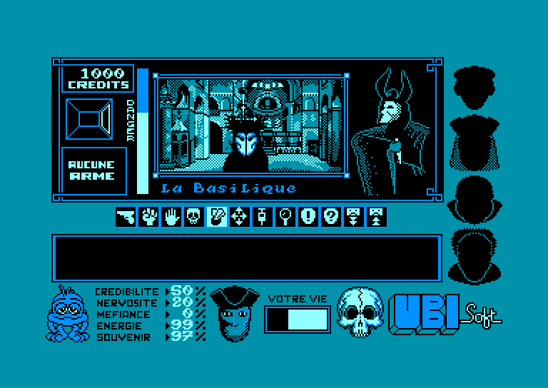 screenshot of the Amstrad CPC game Masque by GameBase CPC