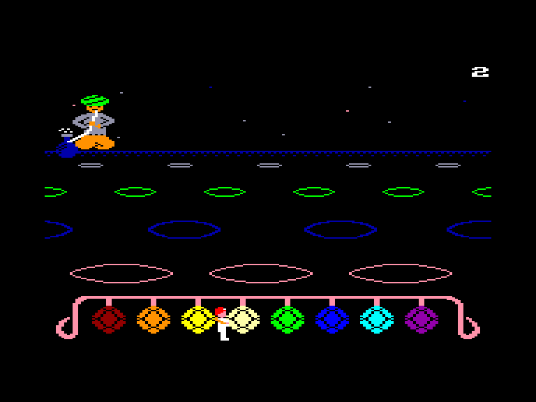 screenshot of the Amstrad CPC game Master of the lamps by GameBase CPC