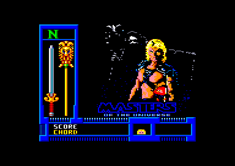 screenshot of the Amstrad CPC game Masters of the universe by GameBase CPC