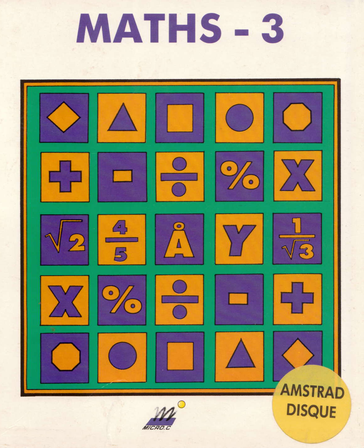 cover of the Amstrad CPC game Maths 3  by GameBase CPC
