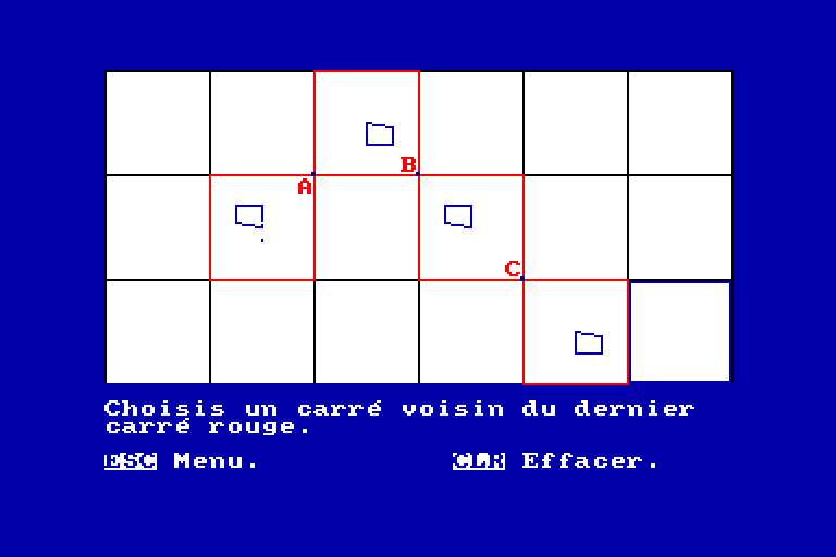 screenshot of the Amstrad CPC game Maths 6eme 5eme by GameBase CPC