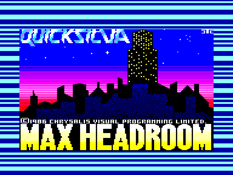 screenshot of the Amstrad CPC game Max headroom by GameBase CPC