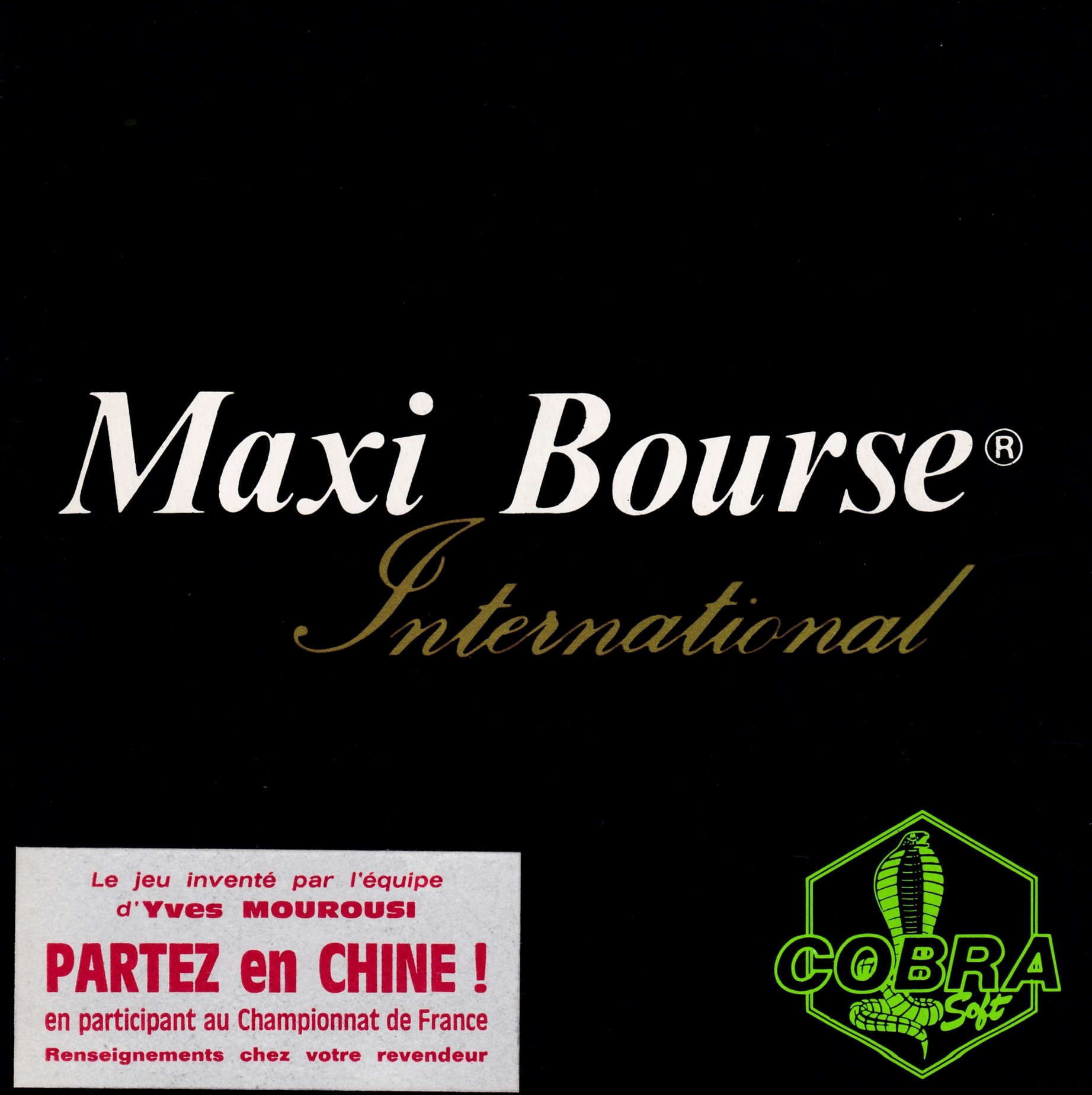 cover of the Amstrad CPC game Maxi Bourse International  by GameBase CPC