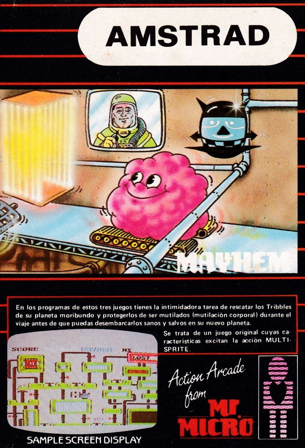 cover of the Amstrad CPC game Mayhem  by GameBase CPC