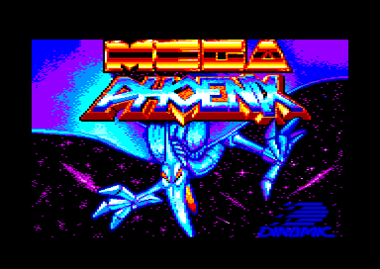 screenshot of the Amstrad CPC game Mega Phoenix by GameBase CPC