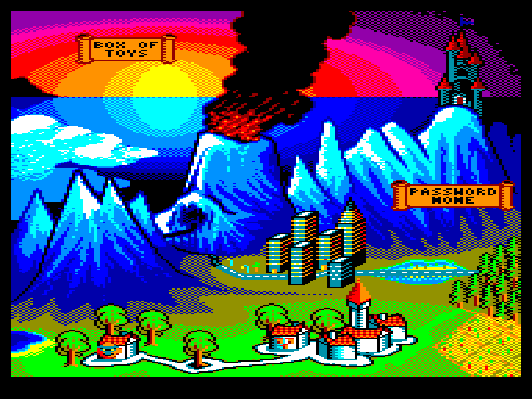 screenshot of the Amstrad CPC game Megablasters by GameBase CPC