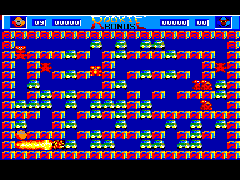 screenshot of the Amstrad CPC game Megablasters by GameBase CPC