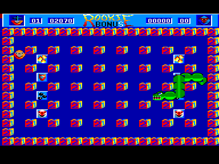 screenshot of the Amstrad CPC game Megablasters by GameBase CPC